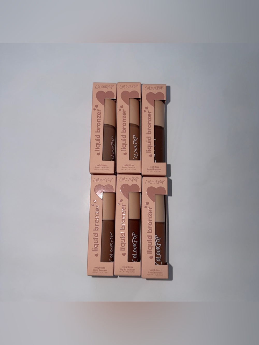 Colourpop weightless liquid bronzer - set of all 6